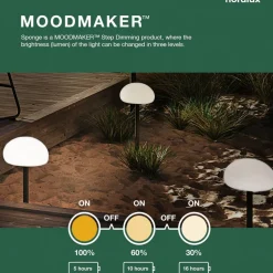 LED tafellamp Sponstafel, 40,5 cm hoog, zwart