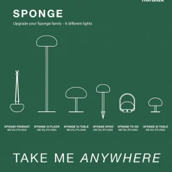 LED tafellamp Sponstafel, 40,5 cm hoog, zwart