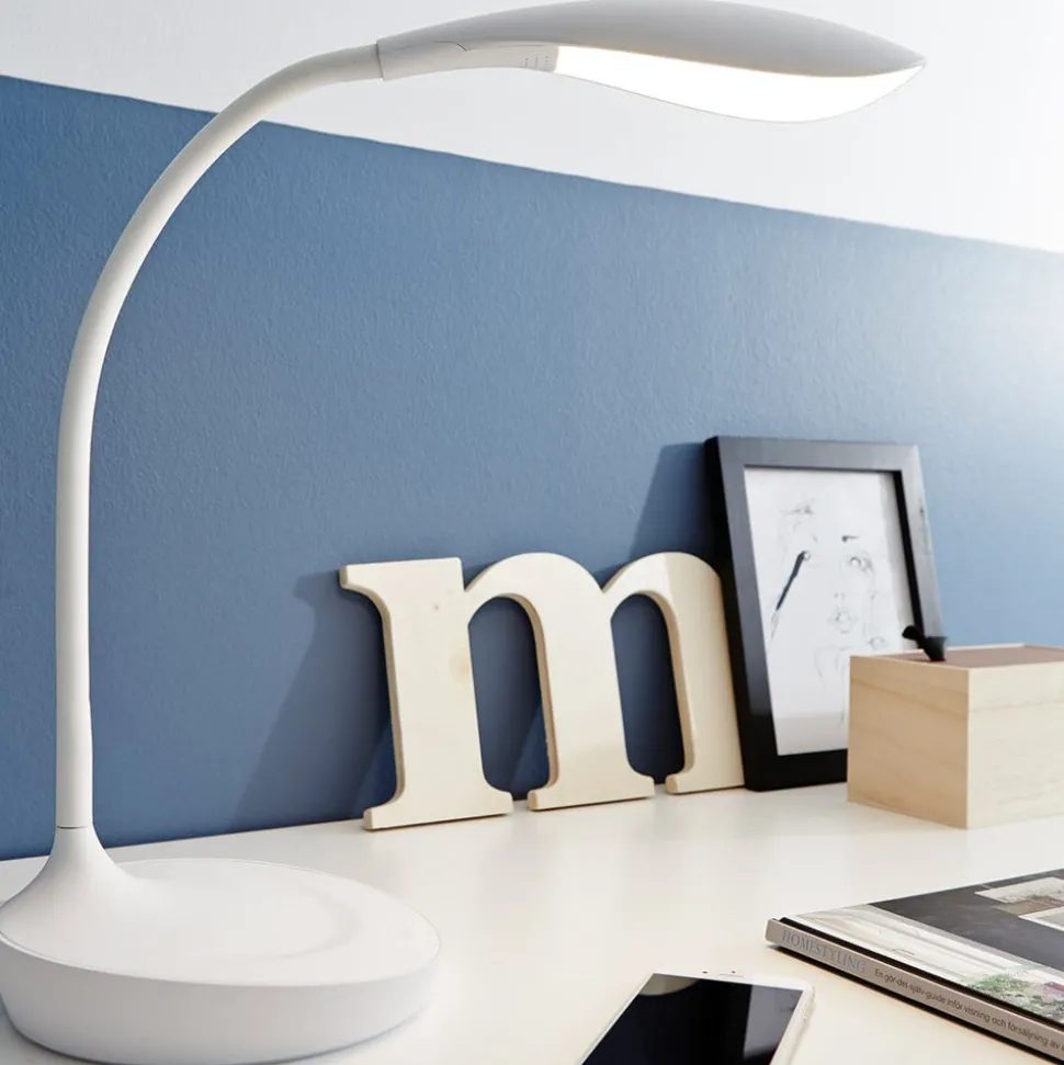 LED tafellamp Swan, wit