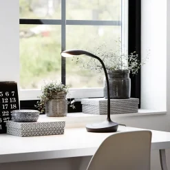 LED tafellamp Swan, zwart