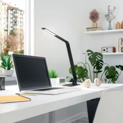 LED tafellamp Wasp, met touchdimmer, zwart