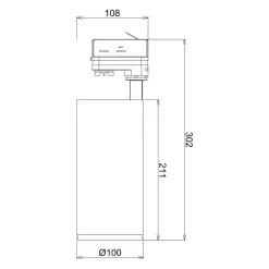 LED track spot Lucea 3 fasen 30 W wit