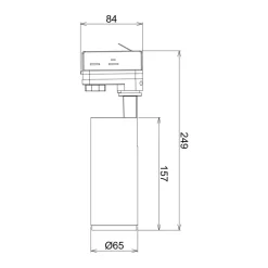 LED track spot Lucea Phase Phase 10W wit