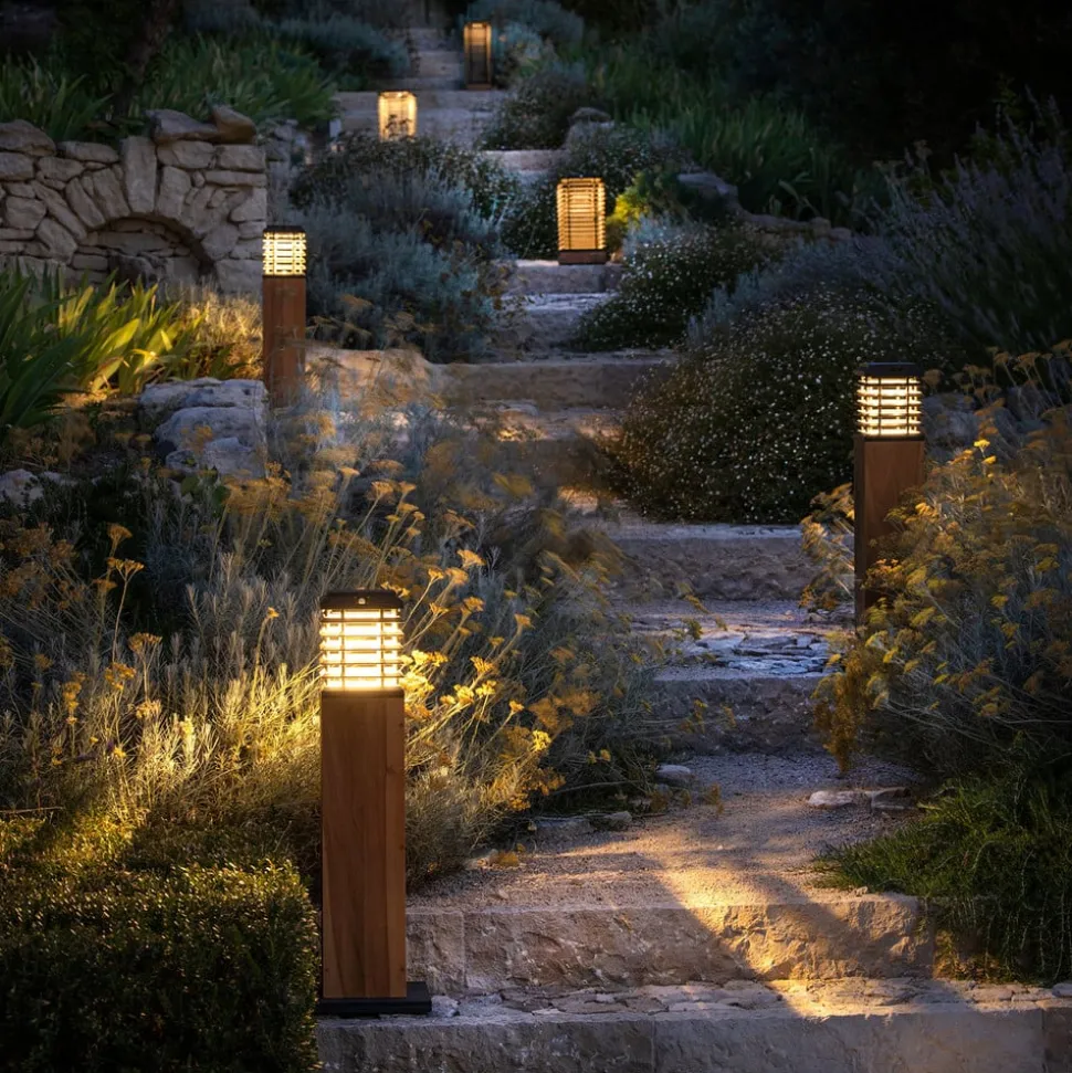 LED tuinlamp op zonne-energie Tekura Duratek grijs