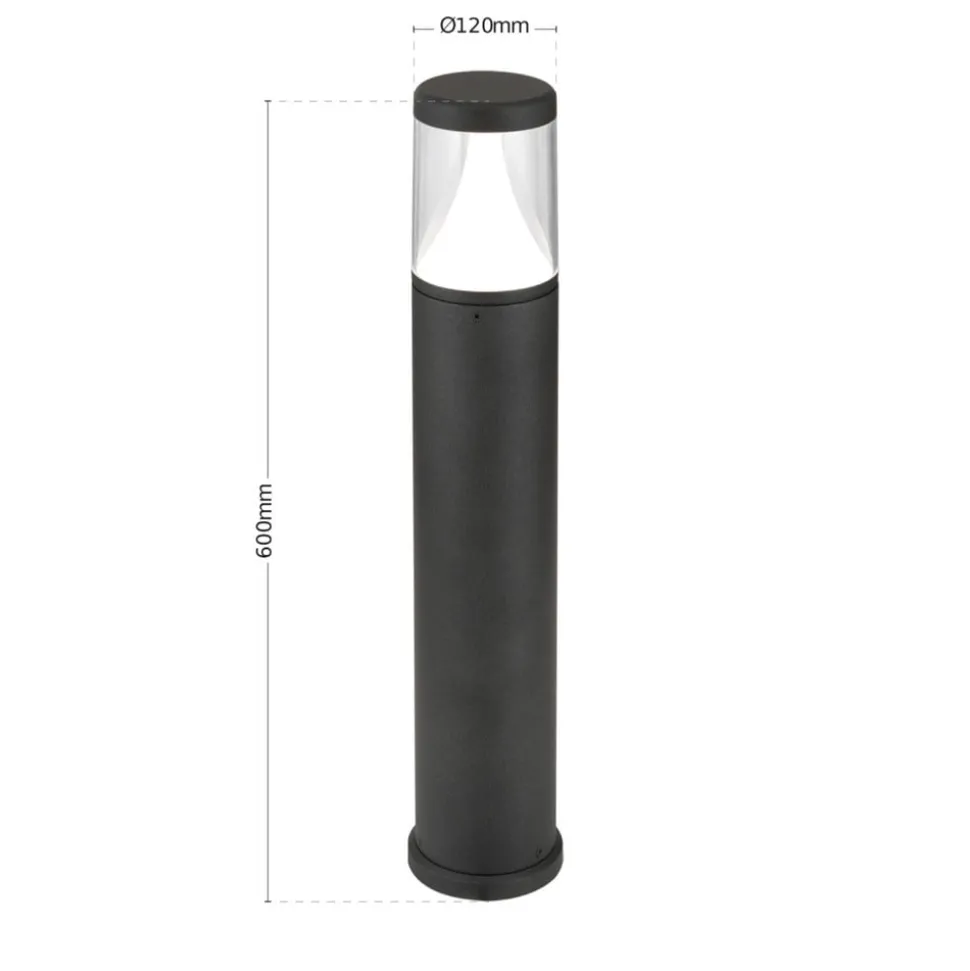 LED tuinpadlamp Midnight Anti-UV-diffusor IP65