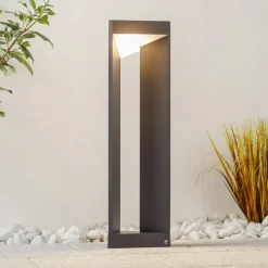 LED tuinpadlamp Nembro IP54 van aluminium