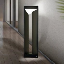 LED tuinpadlamp Nembro IP54 van aluminium