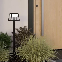 LED tuinpadverlichting Altilia, hoogte 106 cm, zwart, sensor