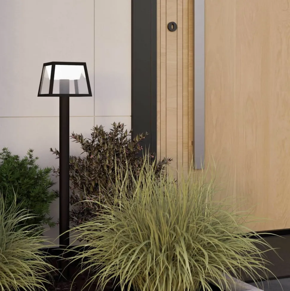 LED tuinpadverlichting Altilia, hoogte 106 cm, zwart, sensor