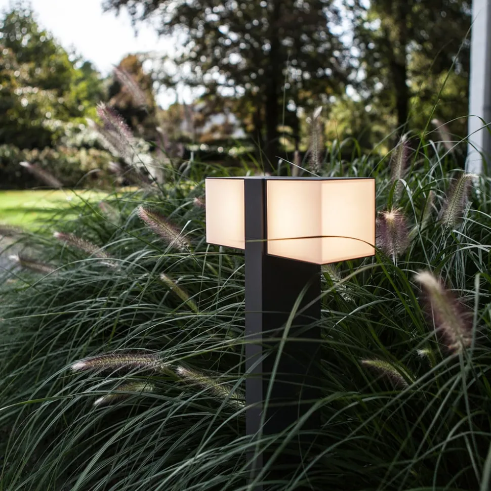 LED tuinpadverlichting Cuba, 2-lamp, antraciet