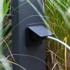 LED tuinpadverlichting Cuba antraciet m. stopcont.