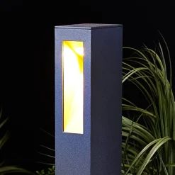 LED tuinpadverlichting Jenke, 65 cm, antraciet, aluminium