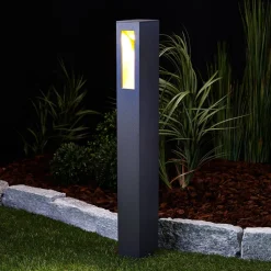LED tuinpadverlichting Jenke, 65 cm, antraciet, aluminium