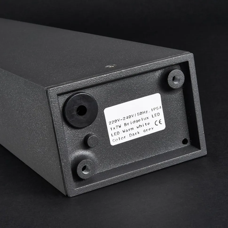 LED tuinpadverlichting Jenke, 65 cm, antraciet, aluminium