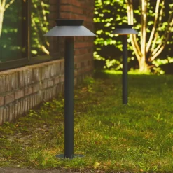 LED tuinpadverlichting Justina, bewegingsmelder, antraciet