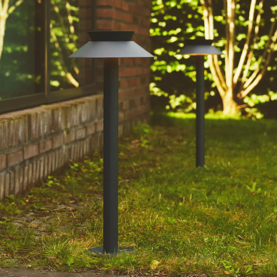 LED tuinpadverlichting Justina, bewegingsmelder, antraciet