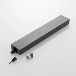 LED tuinpadverlichting Lirka, donkergrijs, metaal, 60 cm