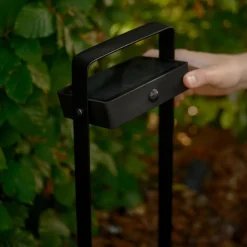 LED tuinpadverlichting Saulio, zwart, aluminium, IP44