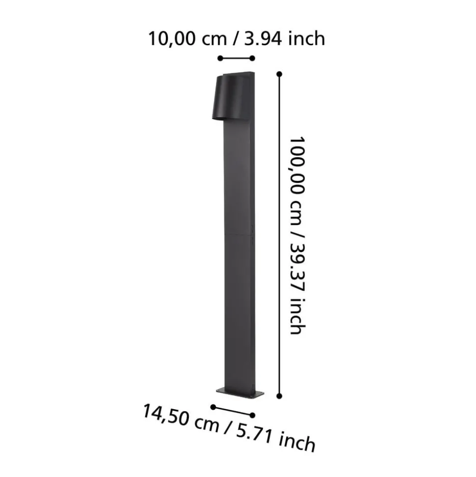 LED tuinpadverlichting Stagnone in zwart