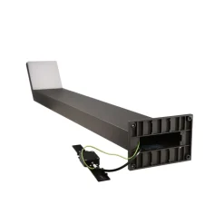 LED tuinpadverlichting Tucanae, grijs, hoogte 100 cm, IP65, metaal