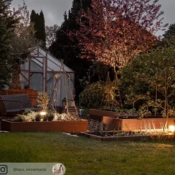 LED tuinvertlichting Piccola aardspies in zwart