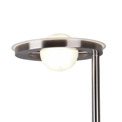 LED uplighter Barrie met leeslampje mat nikkel