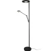 LED uplighter Barrie met leeslampje zwart mat