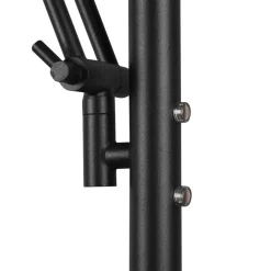 LED uplighter Barrie met leeslampje zwart mat