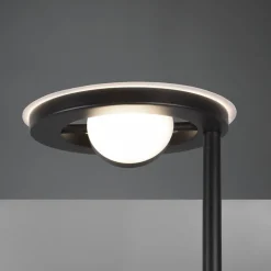 LED uplighter Barrie met leeslampje zwart mat