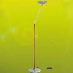 LED uplighter Lib V, in hoogte verstelbaar, zilver