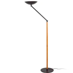 LED uplighter vloerlamp Lib V, verstelbaar, zwart