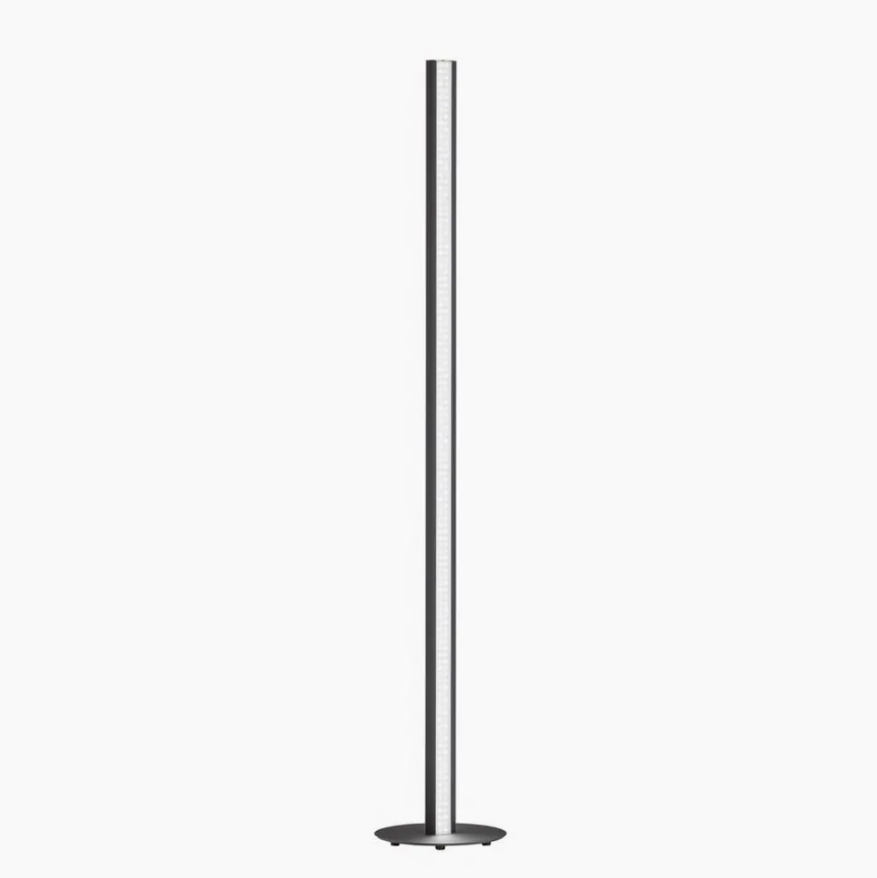 LED vloerlamp Beat, touchdimmer, CCT, zwart