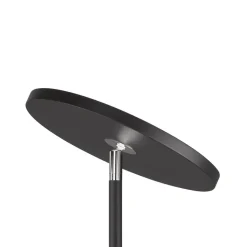 LED vloerlamp Bever, zwart, metaal, CCT, dimbaar, 180 cm