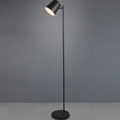 LED vloerlamp Blake met accu, dimbaar, zwart