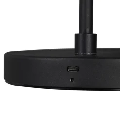 LED vloerlamp Blake met accu, dimbaar, zwart