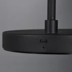 LED vloerlamp Blake met accu, dimbaar, zwart