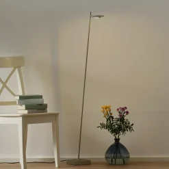 LED vloerlamp Block, 1-lamp, staalkleurig