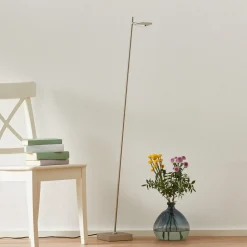 LED vloerlamp Block, 1-lamp, staalkleurig