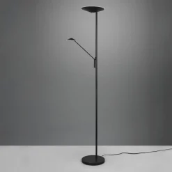 LED vloerlamp Brantford leeslamp zwart mat