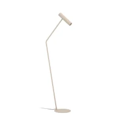 LED vloerlamp Caminia, hoogte 158,5 cm, zandkleurig, staal