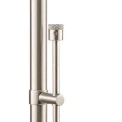 LED vloerlamp Carl, nikkelkleurig, verstelbaar, dimbaar