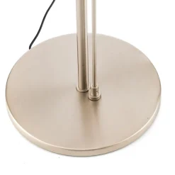 LED vloerlamp Carl, nikkelkleurig, verstelbaar, dimbaar