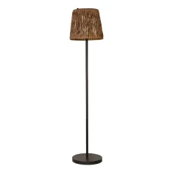LED vloerlamp Cesta 127cm bruin/zwart kunststof/metaal