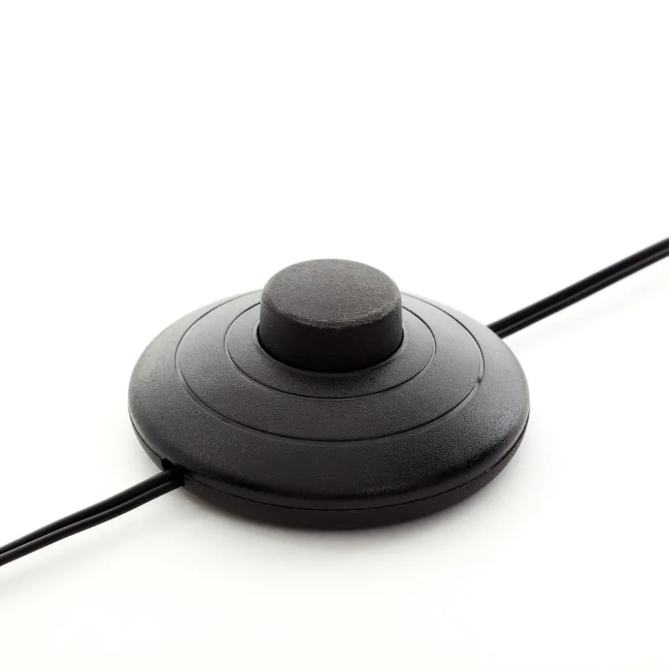 LED vloerlamp Cheesy van hout, 3-lamps