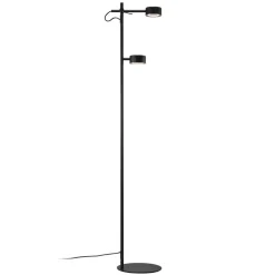 LED vloerlamp Clyde, 2-lamps, met dimmer