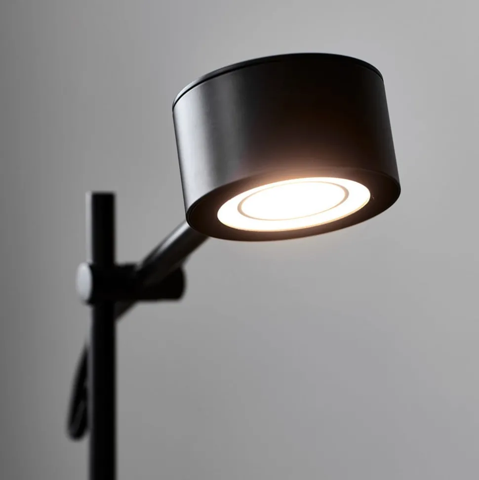 LED vloerlamp Clyde, 2-lamps, met dimmer