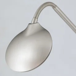 LED vloerlamp Cobra, 2-lamps, nikkel-mat