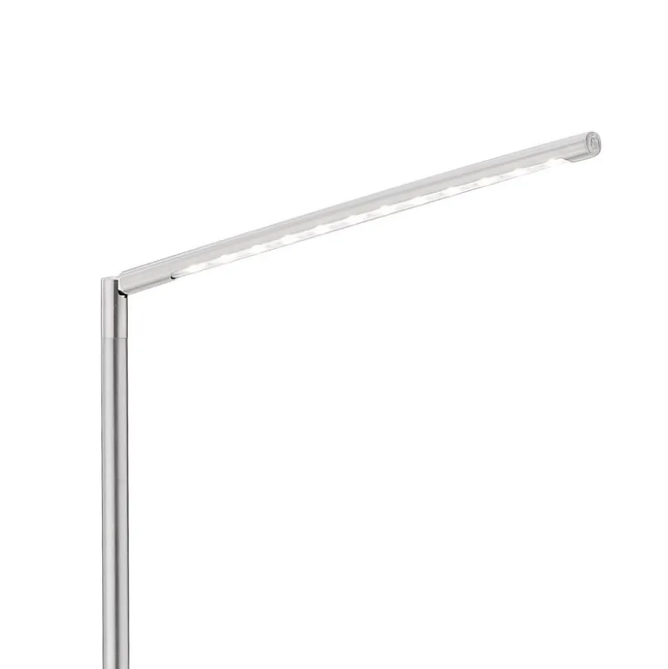 LED vloerlamp Dawda met dimmer, staal