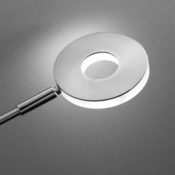 LED vloerlamp Dent, CCT, 1-lamp, nikkel
