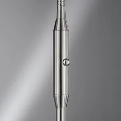 LED vloerlamp Dent, CCT, 1-lamp, nikkel